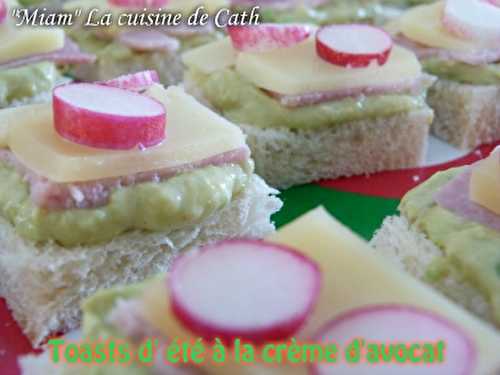 Toasts d'été à la crème d'Avocat ..