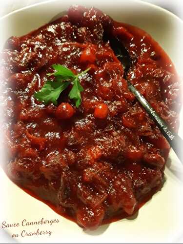 ღ " Miam " Sauce cranberries fraîches maison - ✿⊱ "MIAM" La cuisine de Cath ✿⊱