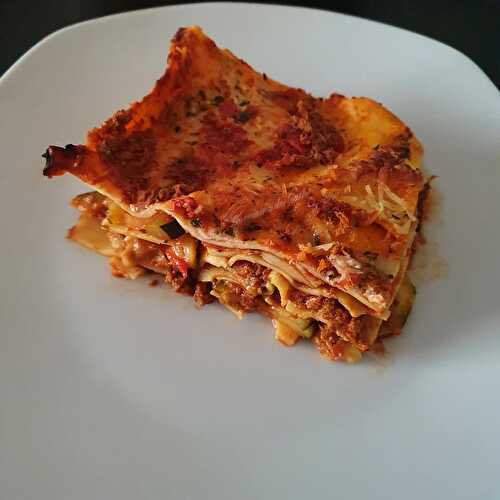 ღ  Lasagnes courgettes et thon à la tomate