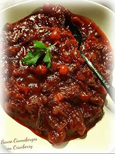 ღ " Miam " Sauce cranberries fraîches maison