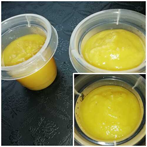 Compote banane mangue