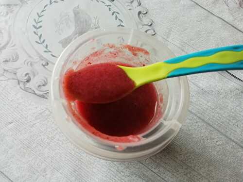 Compote fraise banane