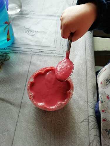 Crème à la framboise