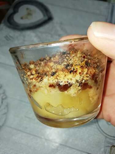 Crumble poire-chocolat