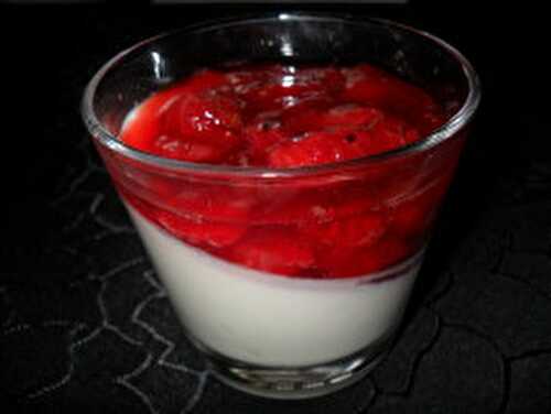 Panna cotta à la fraise