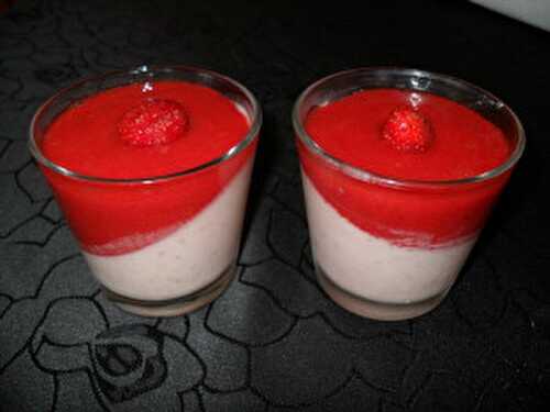 Panna cotta fraises