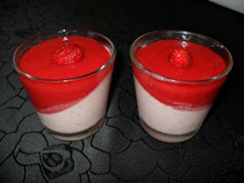 Panna cotta fraises