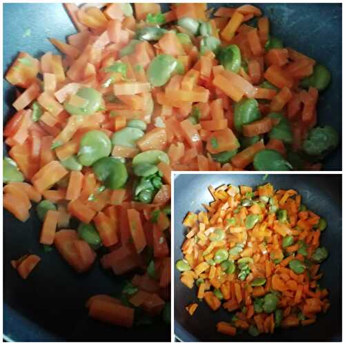 Poêlée de carottes aux fèves