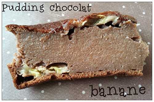 Pudding chocolat  banane