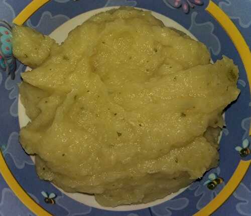 Purée de panais courgettes