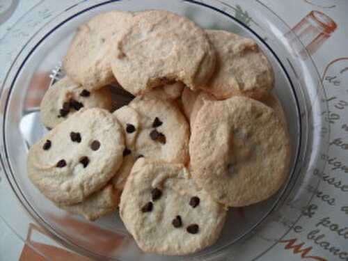 Sablés aux amandes et pépites chocolat