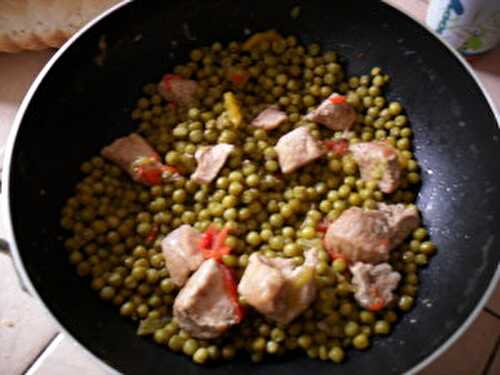 Sauté de porc petits pois