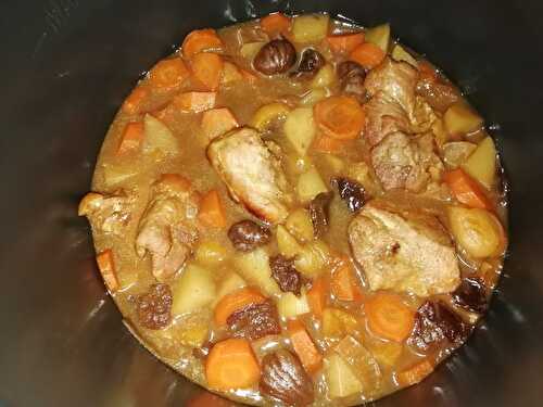 Tajine de dinde aux marrons