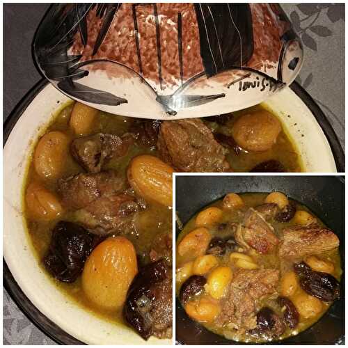 Tajine de veau aux fruits secs