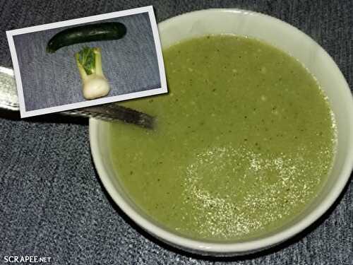 Velouté de courgettes au fenouil