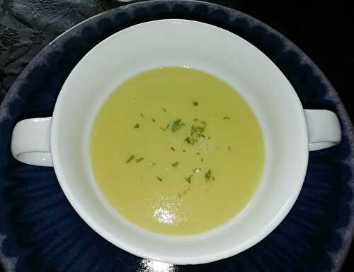 Velouté de poireaux chèvre