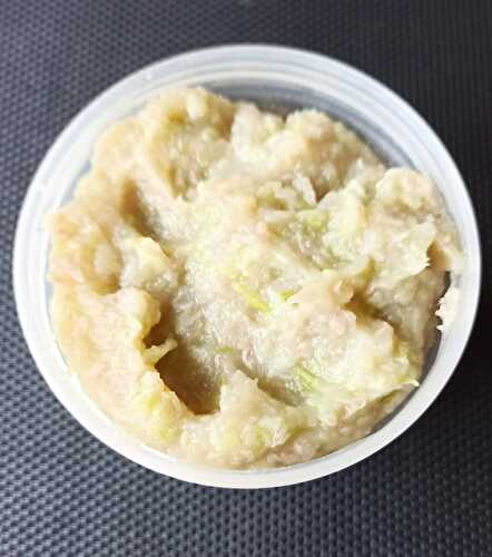 Purée patate douce, chou bœuf