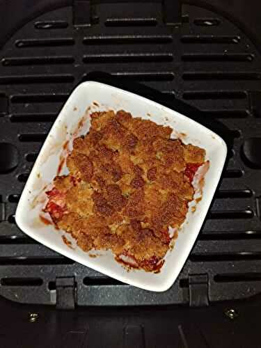 Crumble fraises pommes