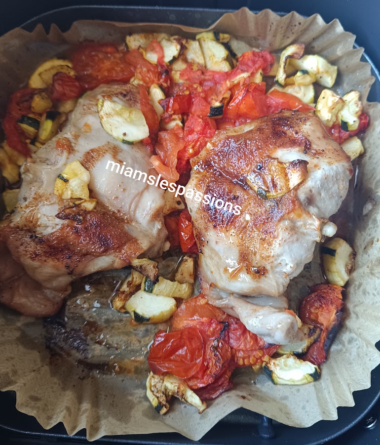 Lapin aux courgettes tomates