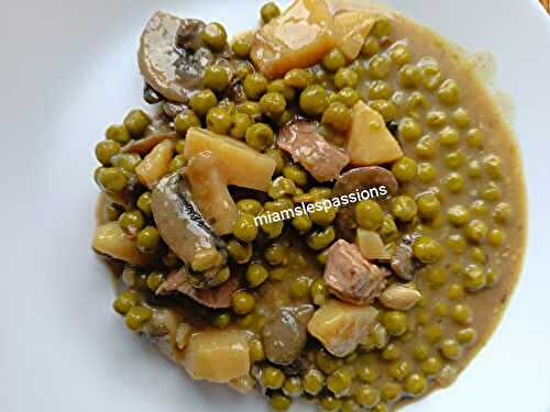 Émincé de bœuf aux petits pois