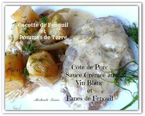 Cocotte de pommes de terre au fenouil, Sauce au vin blanc et fanes de fenouil