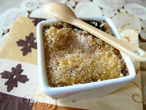 CREME BRÛLEE A LA COMPOTE DE POMMES VANILLEE