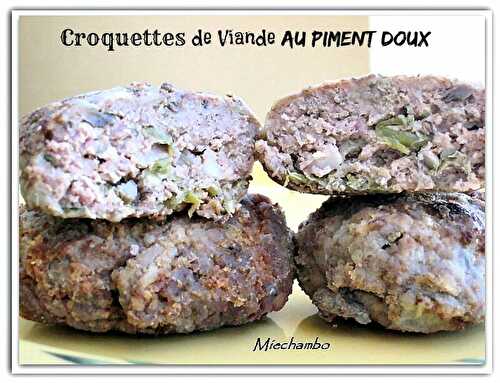 Croquettes de Viande aux Piments et Champignons