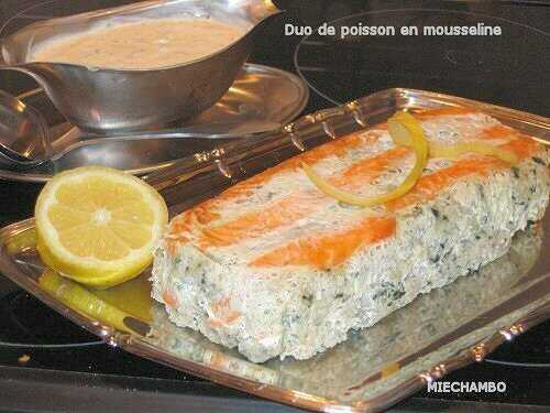 DUO DE POISSON EN MOUSSELINE