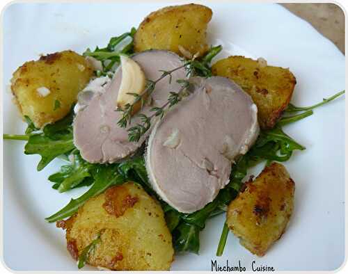 Enchaud de Porc, Salade de Pommes de terre et Roquette