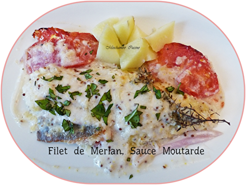 Filets de merlan sauce moutarde