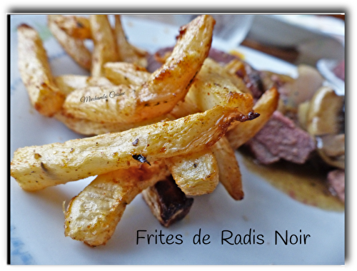 Frites de radis noir au four