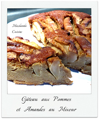 Gâteau aux pommes et amandes «au mixeur»