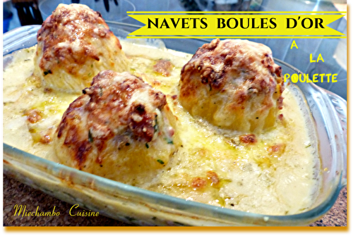 Gratin de navets à la poulette