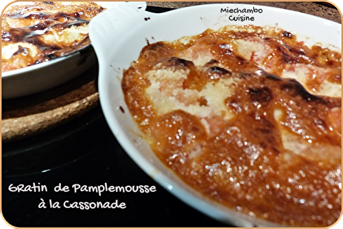 Gratins de pamplemousses à la cassonade