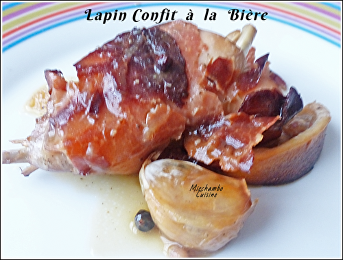 Lapin confit à la bière et au citron