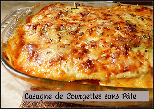 Lasagne de courgettes sans pâte