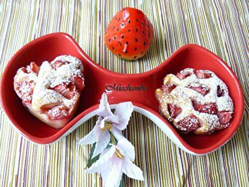 Petits Gâteaux A la Ricotta, Fraises et Limoncello