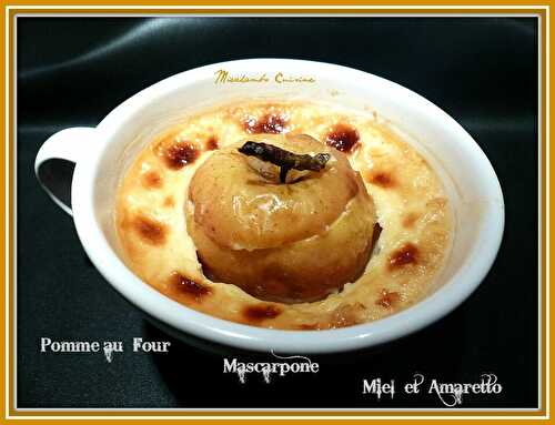 Pommes au four au Mascarpone Miel et Amaretto