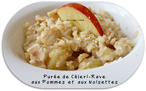 Purée de céleri-rave aux pommes et aux noisettes