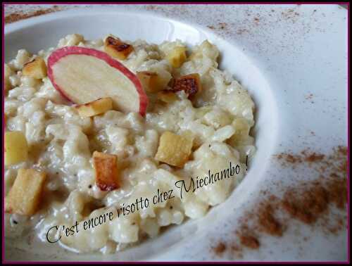 Risotto à la pomme et au gorgonzola