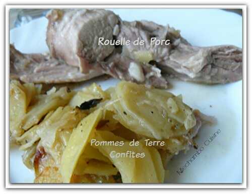 Rouelle de porc aux pommes de terre confites - MIECHAMBO CUISINE