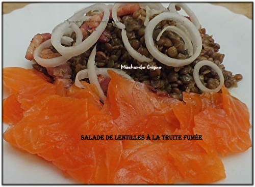 Salade de lentilles au saumon fumé