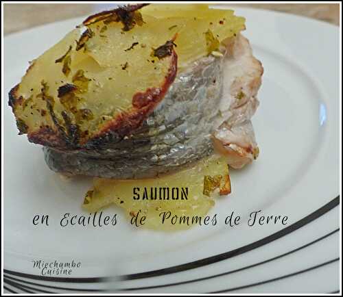 Saumon en écailles de pommes de terre