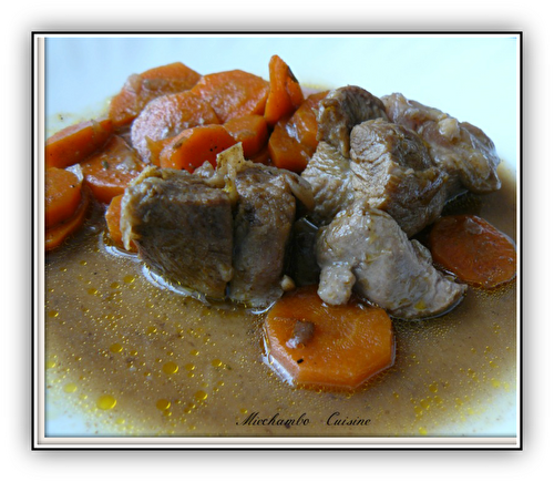 Sauté de Dinde Aux Carottes et Vinaigre A La Vanille de Madagascar