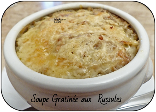 Soupe gratinée aux russules