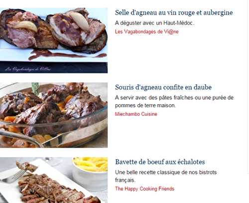 Souris d'agneau confite en daube