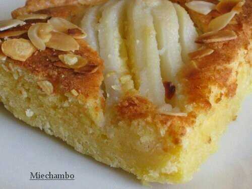 TARTE AUX POIRES AMANDINE