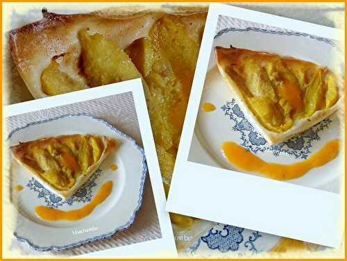 TARTE FINE A LA MANGUE, COULIS D ' ORANGE pour Ôdélices