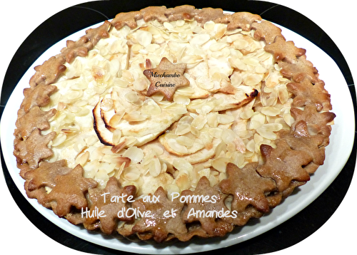 Tarte toute pomme à l'huile d'olive et aux amandes