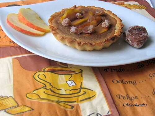 TARTELETTES AUX POMMES ET A LA CREME DE MARRONS Pour Marie-Laure